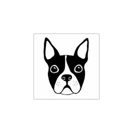 Boston Terrier Gummi Briefmarke Gummistempel