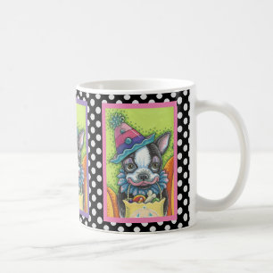 BOSTON TERRIER HALLOWEEN CLOWN, KLASSISCHER HUND T KAFFEETASSE