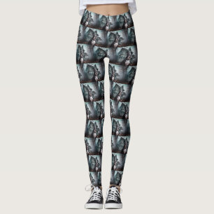 Boston Terrier Halloween Gruselig Leggings