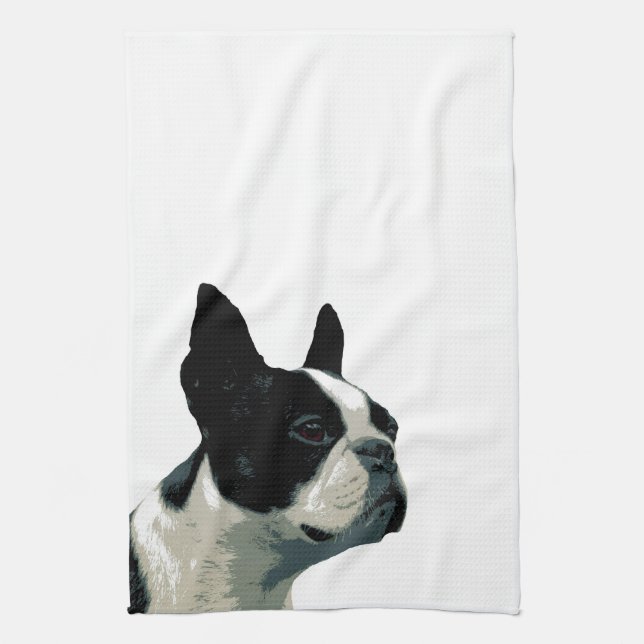 Boston-Terrier Handtuch (Vertikal)