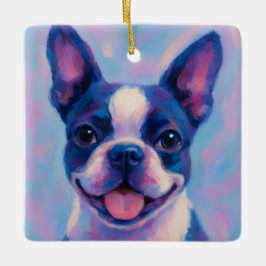 Boston Terrier Holiday Ornament - Weihnachten