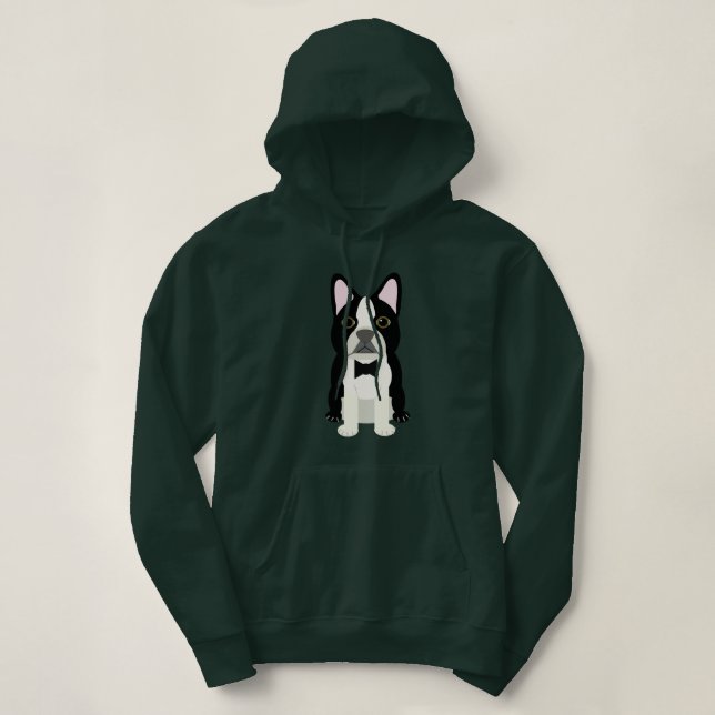 Boston Terrier  Hoodie (Design vorne)
