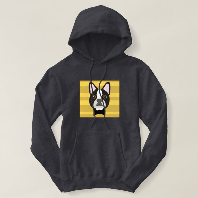 Boston Terrier Hoodie (Design vorne)