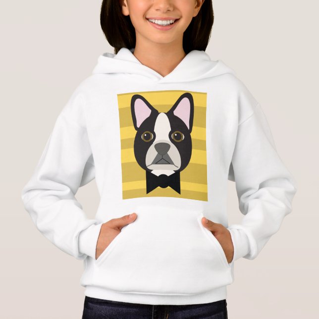 Boston Terrier Hoodie (Vorderseite)
