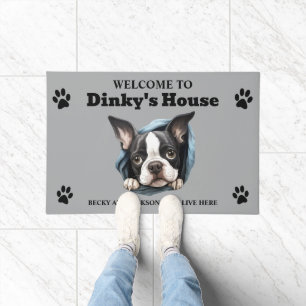 Boston Terrier Hund Fußmatte