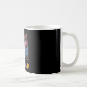 Boston Terrier Hund Tasche amerikanische Flagge 4. Kaffeetasse