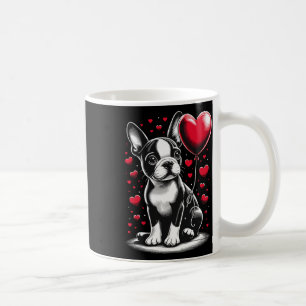 Boston Terrier Hund Valentinstag Hundebesitzer Val Kaffeetasse