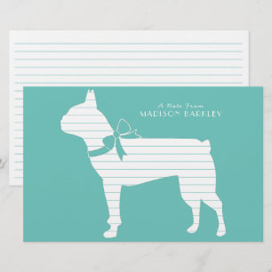 Boston Terrier Hund Welpe Briefpapier