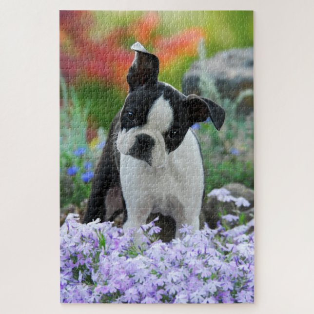 Boston-Terrier-Hundeniedlicher Puzzle (Vertikal)