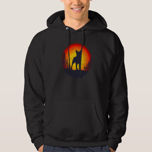 Boston Terrier Hunderasse  116 Hoodie (Vorderseite)