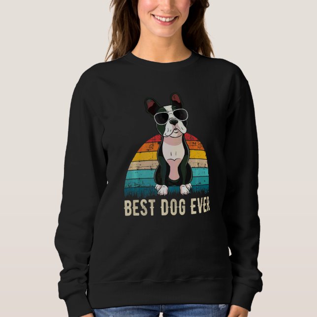 Boston Terrier-Hunderasse  19 Sweatshirt (Vorderseite)