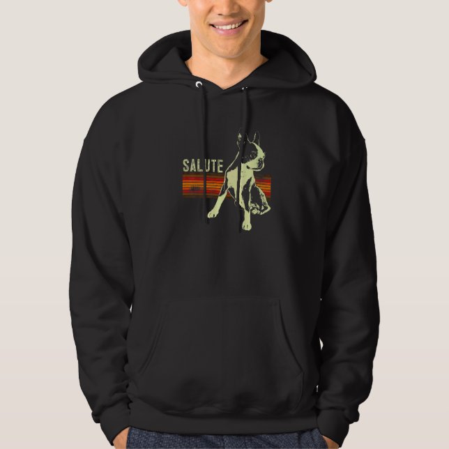 Boston Terrier Hunderasse  29 Hoodie (Vorderseite)