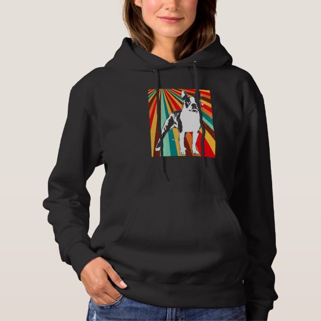 Boston Terrier Hunderasse  34 Hoodie (Vorderseite)