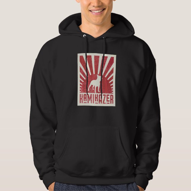 Boston Terrier Hunderasse  38 Hoodie (Vorderseite)