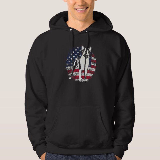 Boston Terrier Hunderasse  60 Hoodie (Vorderseite)