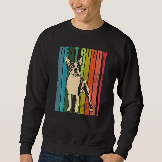 Boston Terrier Hunderasse  95 Sweatshirt (Vorderseite)