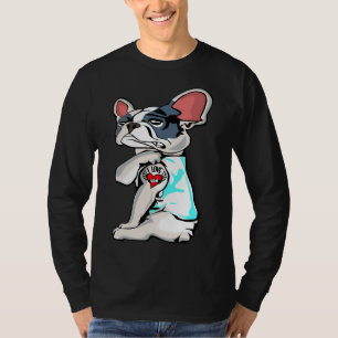 Boston Terrier I Liebe Mama Tattoo T-Shirt