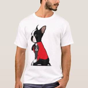 Boston Terrier I Liebe Vater Tattoo Funny Boston T T-Shirt