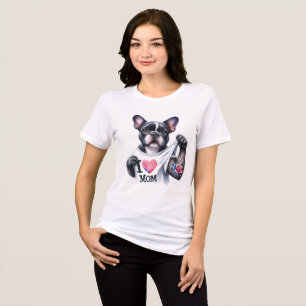 Boston Terrier I 💗 T - Shirt von Mamas