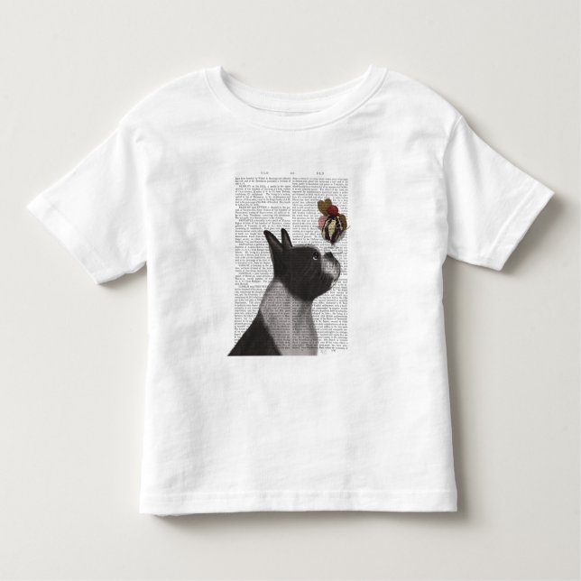Boston Terrier Ice Cream Kleinkind T-shirt (Vorderseite)