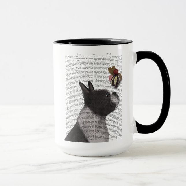Boston Terrier Ice Cream Tasse (Rechts)