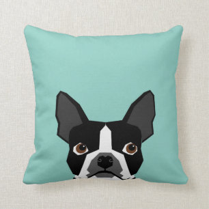 Boston Terrier - Illustration von Niedlichen Hunde Kissen