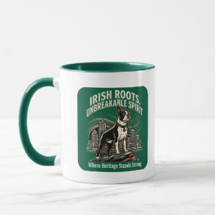 Boston Terrier Irisches Erbe Stolz Tasse