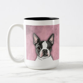 Boston-Terrier-Kaffee-Tassen-niedlicher Zweifarbige Tasse