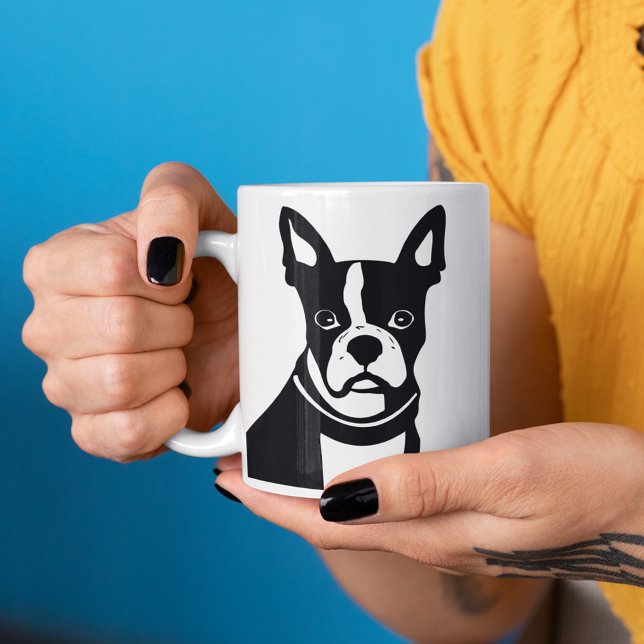 Boston Terrier Kaffeetasse (Von Creator hochgeladen)