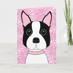 Boston Terrier Karte