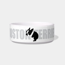 Boston Terrier Keramik Pet Bowl