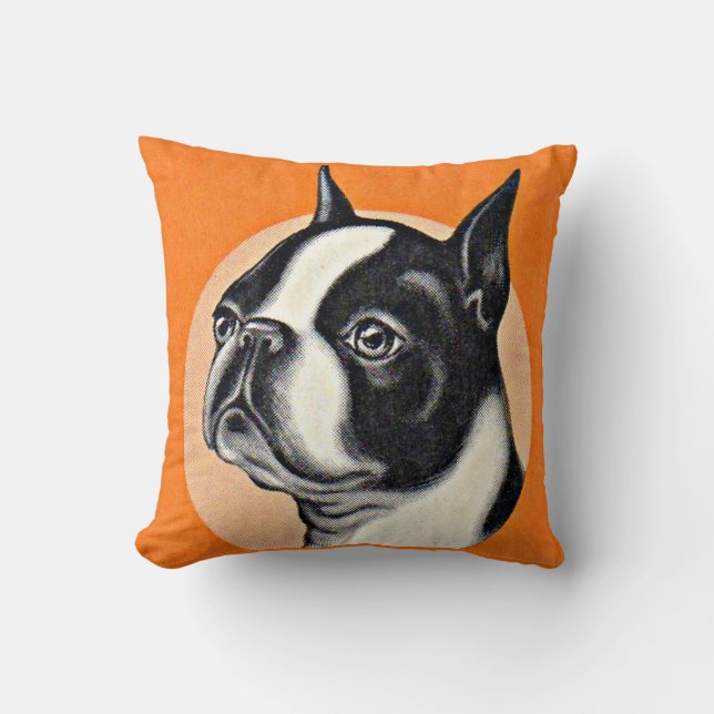 Boston Terrier Kissen (Vorderseite)