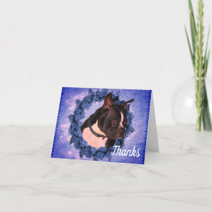 Boston Terrier - Kundendefinierbare Dankeschön Car Dankeskarte