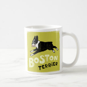 Boston Terrier läuft Cooler Hundeliebhaber Tasse