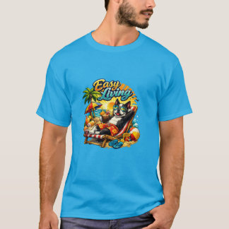 Boston Terrier Leben Einfaches Leben T-Shirt