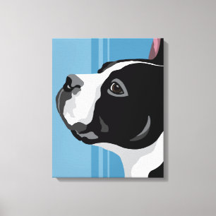Boston Terrier Leinwand Art