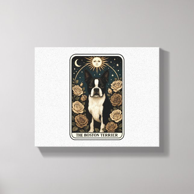Boston-Terrier Leinwanddruck (Vorderseite)