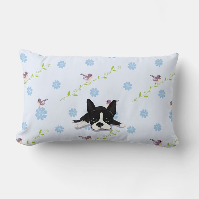 Boston Terrier Lendenkissen (Vorderseite)
