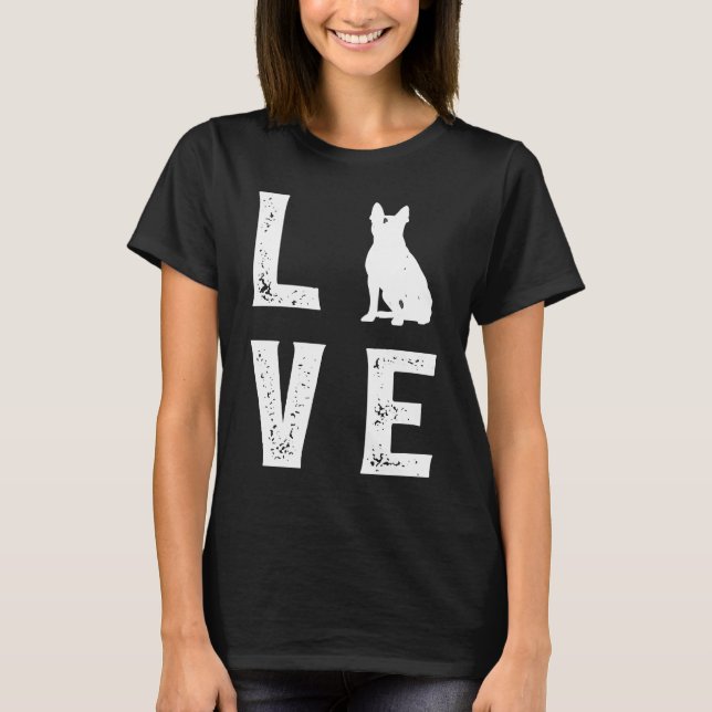 Boston Terrier Liebe 1 T-Shirt (Vorderseite)