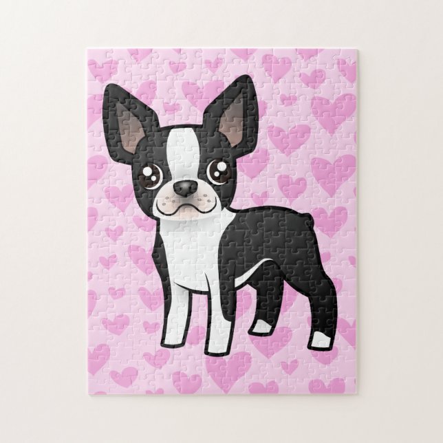 Boston-Terrier-Liebe Puzzle (Vertikal)