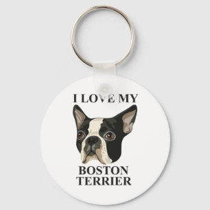 Boston Terrier Liebe Schlüsselanhänger