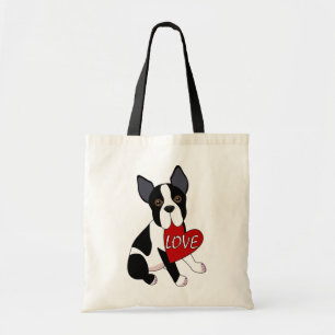 Boston-Terrier-Liebe Tragetasche