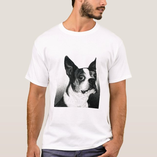 Boston Terrier Light T - Shirt - "Boston Style" (Vorderseite)
