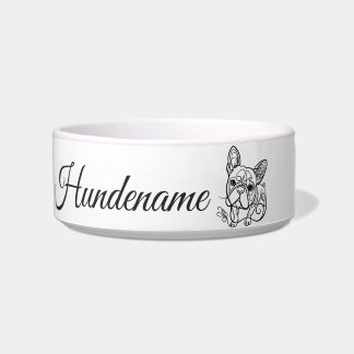 Boston Terrier Line Art personalized bowl Napf