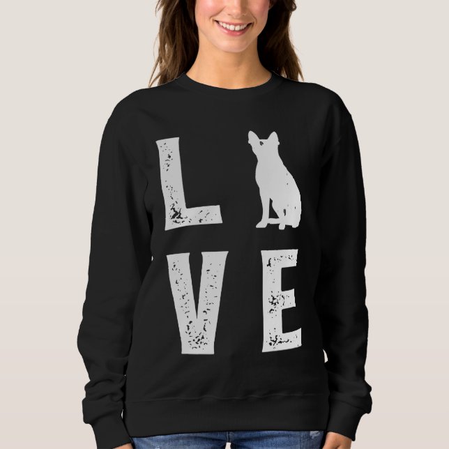 Boston Terrier Love  1 Sweatshirt (Vorderseite)