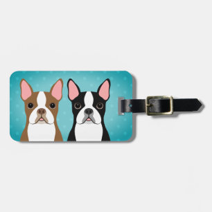 Boston Terrier Luggage Tags Gepäckanhänger
