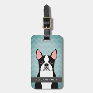 Boston Terrier Luggage Tags Gepäckanhänger