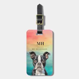 Boston Terrier Luggage Tags Gepäckanhänger