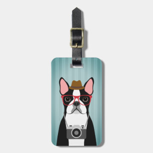 Boston Terrier Luggage Tags Gepäckanhänger