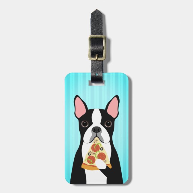 Boston Terrier Luggage Tags Gepäckanhänger (Vorderseite vertikal)